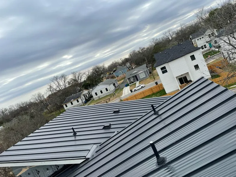 Standing seam metal roof panels with vents for Skylight Repair in Sunrise Manor